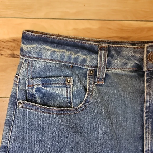 💜 FRYE AND CO. Size 8 Long Denim Skirt In Color Marley Wash NWT - Picture 5 of 14